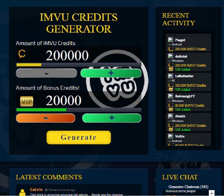 Imvu credit generator no download no surv…